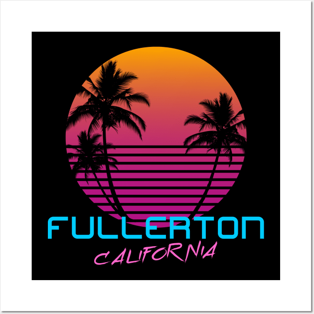 Fullerton California Wall Art by OCSurfStyle